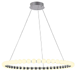 Люстра светодиодная кольцевая с круглыми плафонами белого цвета PEARLS Suspension 80 варинант исполнения - 2 | Loft Concept в Омске