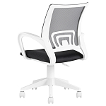 Офисное кресло с основанием из белого пластика Desk chairs Black варинант исполнения - 5 | Loft Concept в Омске