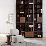 Приставной столик из массива дерева Walnut варинант исполнения - 7 | Loft Concept в Омске