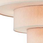 Люстра круглая трехъярусная с тканевыми абажурами Light Soft Glow варинант исполнения - 2 | Loft Concept в Омске