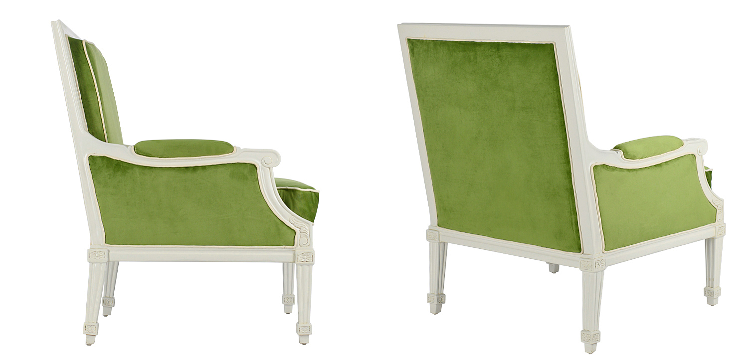 Кресло French Provence Armchair Ferrand green Кресло French Provence Armchair Ferrand green - Loft-Concept в Омске