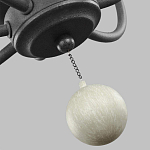 Люстра с 6-ю лампами и кремовыми деревянными бусинами Feiss варинант исполнения - 7 | Loft Concept в Омске