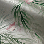 Обои ручная роспись Silk Tree Colourway SC-92 on Crackled Silver on Shell Pink metallic silk варинант исполнения - 1 | Loft Concept в Омске