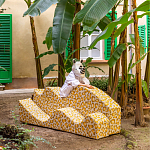 Дизайнерский модульный диван волнистой формы с цветным принтом Poltronova Superonda Sofa варинант исполнения - 22 | Loft Concept в Омске