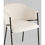 Стул Brace букле белый варинант исполнения - 2 | Loft Concept в Омске