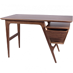 Письменный стол прямоугольный с 2-мя ящиками и полкой Idenontal варинант исполнения - 5 | Loft Concept в Омске