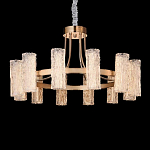 Люстра круглая с текстурными цилиндрическими плафонами Glimpse варинант исполнения - 5 | Loft Concept в Омске