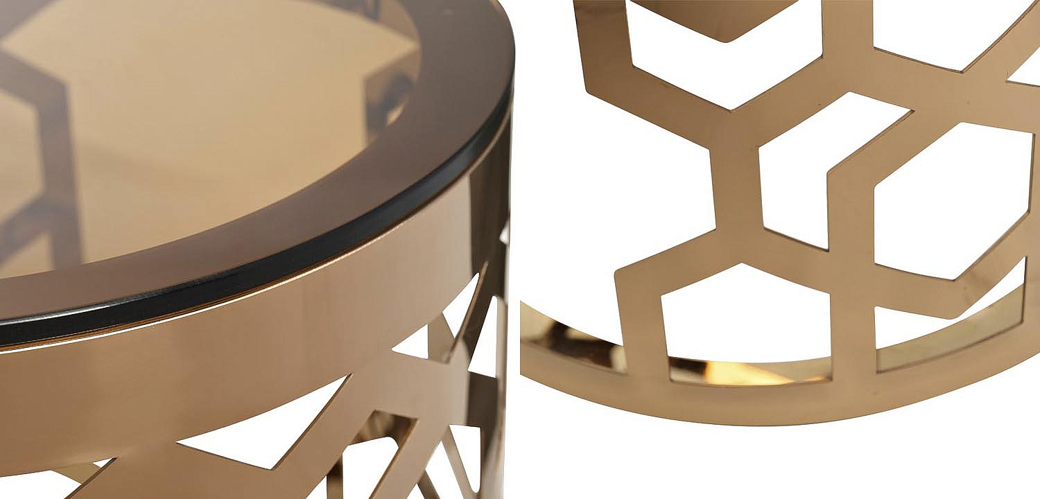 Подставка Yen Geometry pink gold cylinder 70 Подставка Yen Geometry pink gold cylinder 70 - Loft-Concept в Омске