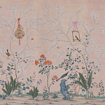 Обои ручная роспись Cecily pink варинант исполнения - 2 | Loft Concept в Омске