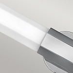 Бра для ванных комнат горизонтальное с длинным белым матовым плафоном в форме шестиугольника на круглом основании Hinkley варинант исполнения - 14 | Loft Concept в Омске