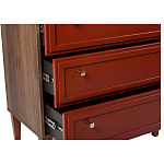 Комод красный из массива бука с 3-мя ящиками Wenge Light варинант исполнения - 5 | Loft Concept в Омске