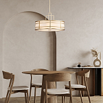 Подвесной светильник цвета латунь с белым матовым плафоном с геометрическим рисунком Feiss варинант исполнения - 8 | Loft Concept в Омске