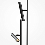 Напольный торшер светодионый черный Lumen Duo варинант исполнения - 2 | Loft Concept в Омске