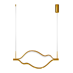 Подвесной светильник волнообразный изогнутый на двух тросах 103 см Spiral Lighting варинант исполнения - 3 | Loft Concept в Омске