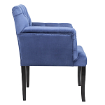 Кресло Addison Chic Armchair deep blue velour варинант исполнения - 2 | Loft Concept в Омске