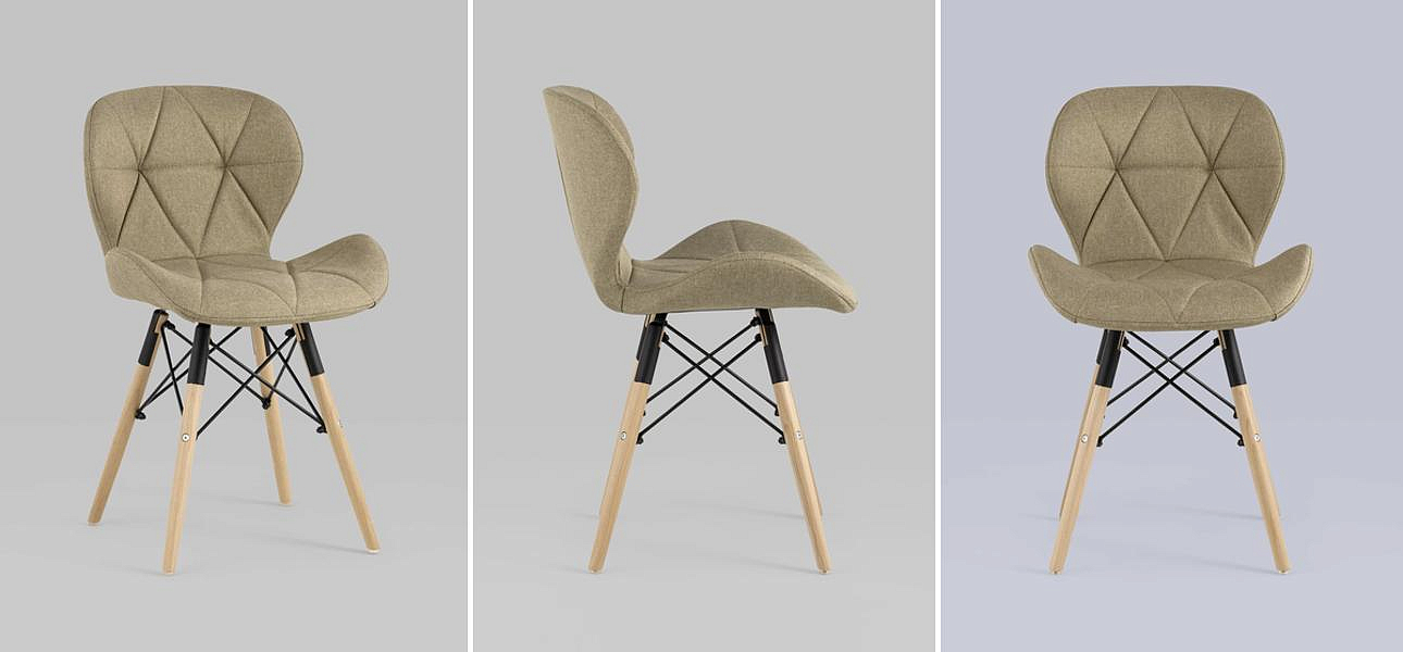 Стул Jeroen Chair Рогожка Коричневый Цвет Стул Jeroen Chair Рогожка Коричневый Цвет - Loft-Concept в Омске