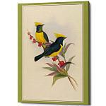 Постер на холсте с изображением птиц Blooming Birds Poster варинант исполнения - 9 | Loft Concept в Омске