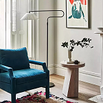 Дизайнерский журнальный стол с круглой каменной столешницей Utezu варинант исполнения - 2 | Loft Concept в Омске