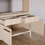 Стеллаж Primo с ящиками Светлый дуб  варинант исполнения - 6 | Loft Concept в Омске