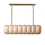 Люстра с абажуром из прямоугольных мраморных панелей Calling to Shine варинант исполнения - 7 | Loft Concept в Омске