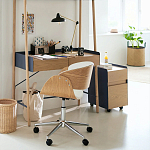 Вращающееся офисное кресло на колёсах Delwyn Chair варинант исполнения - 5 | Loft Concept в Омске