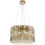 Круглая люстра с металлическими и хрустальными подвесками Bonnay Crystal Chandelier варинант исполнения - 4 | Loft Concept в Омске