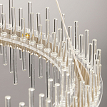 Люстра круглая с прозрачными стеклянными трубками 51 см Nembus варинант исполнения - 11 | Loft Concept в Омске