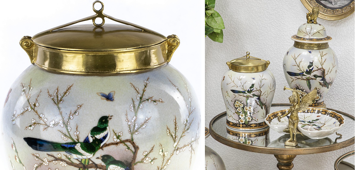 Ваза Magpies on Cherry Blossom Vase Ваза Magpies on Cherry Blossom Vase - Loft-Concept в Омске