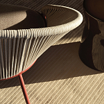 Дизайнерское уличное кресло с веревочной спинкой PETALO Armchair варинант исполнения - 9 | Loft Concept в Омске