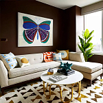 Дизайнерский журнальный столик чёрный с круглой столешницей Arycy варинант исполнения - 4 | Loft Concept в Омске