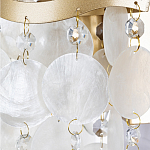 Бра с белыми перламутровыми подвесками и золотистыми волнистыми элементами SHELL варинант исполнения - 2 | Loft Concept в Омске