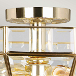 Потолочный светильник шестигранной формы с прозрачными стеклянным плафоном Elstead Lighting варинант исполнения - 10 | Loft Concept в Омске