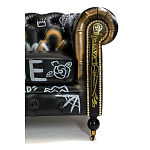 Диван в Лофт Честерфильд граффити из винтажной кожи GRAFFITI PARA Chesterfield варинант исполнения - 6 | Loft Concept в Омске