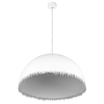 Подвесной светильник в форме купола белого цвета с ажурной бахромой Tactile Line варинант исполнения - 4 | Loft Concept в Омске