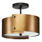 Потолочный светильник круглый светодиодный Semicircular Gold Panels старинная латунь варинант исполнения - 3 | Loft Concept в Омске