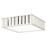 Потолочный светильник квадратный с гофрированным серебрянным абажуром Millennium варинант исполнения - 2 | Loft Concept в Омске