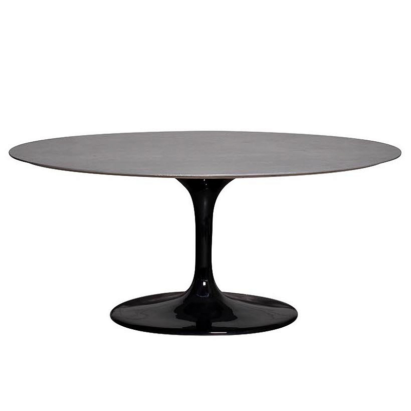 Стол Tulip black II Серый Черный Стол Tulip black II Серый Черный в Омске | Loft Concept