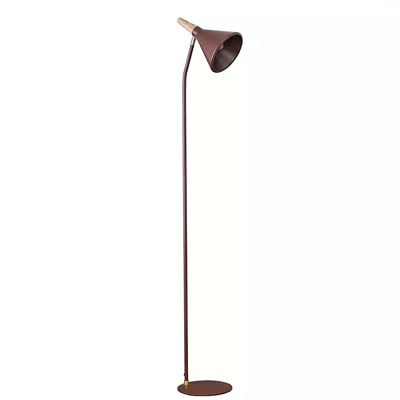 Торшер с конусообразным плафоном Plum Floor Lamp Сливовый Бежевый в Омске | Loft Concept 