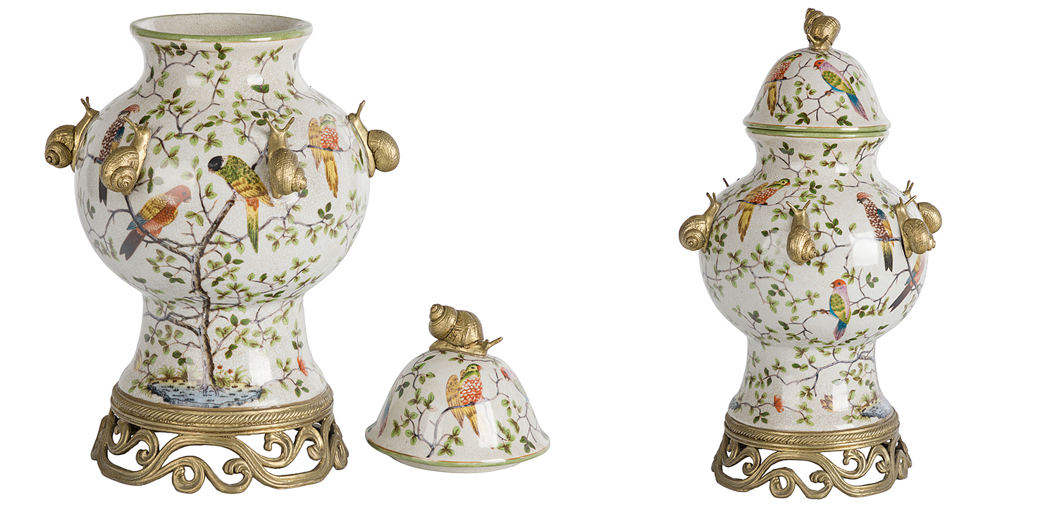 Ваза с крышкой Golden Snails Vase Ваза с крышкой Golden Snails Vase - Loft-Concept в Омске