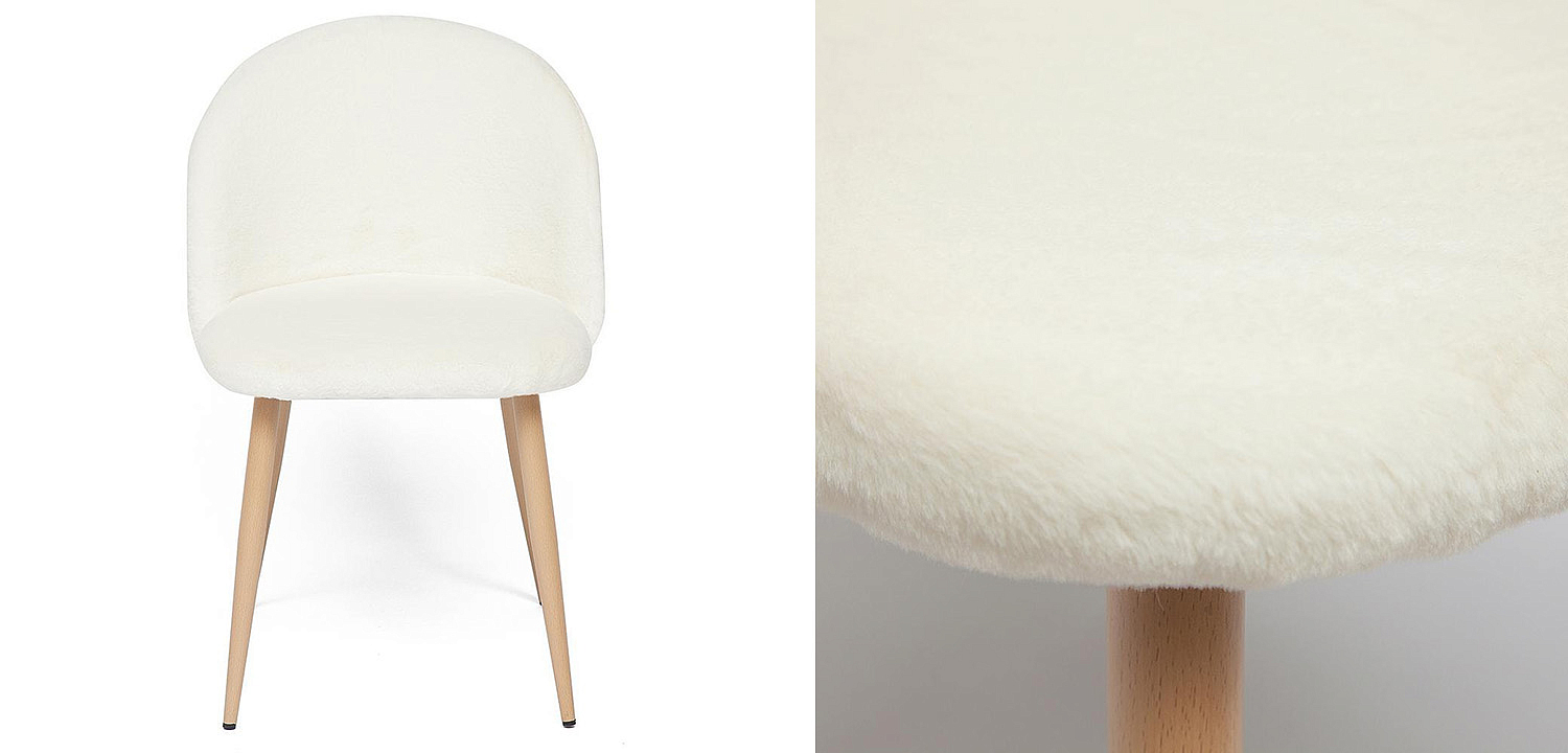 Стул Lea white plush - Loft-Concept в Омске