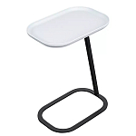 Столик приставной с прямоугольной серой столешницей Steel Stable Table варинант исполнения - 2 | Loft Concept в Омске