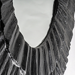 Зеркало в фактурной черной раме в современном стиле Black Maelstrom варинант исполнения - 3 | Loft Concept в Омске