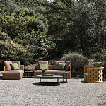 Дизайнерское уличное кресло из массива дерева с плетеной спинкой PALINFRASCA Armchair варинант исполнения - 3 | Loft Concept в Омске