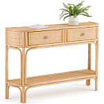 Консоль из плетеного ротанга с ящиками Armelle Rattan Console варинант исполнения - 2 | Loft Concept в Омске