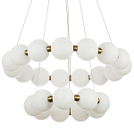Многоярусная кольцевая люстра с плафонами шары Rings Suspension Light Chandelier варинант исполнения - 1 | Loft Concept в Омске