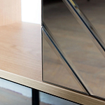 ТВ-тумба с зеркальным декором Serena TV-Stand варинант исполнения - 4 | Loft Concept в Омске