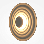 Бра круглое Soft Halo бежевый варинант исполнения - 3 | Loft Concept в Омске