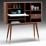 Дизайнерский комод-буфет на высоких ножках с выдвижными ящиками и открытыми полками Joshar варинант исполнения - 2 | Loft Concept в Омске