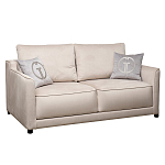 Диван двухместный раскладной светло-серый с кантом Pride варинант исполнения - 1 | Loft Concept в Омске