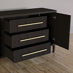 Буфет Primo с тремя ящиками и двумя фасадами Темный орех варинант исполнения - 4 | Loft Concept в Омске